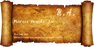 Marcu Angéla névjegykártya